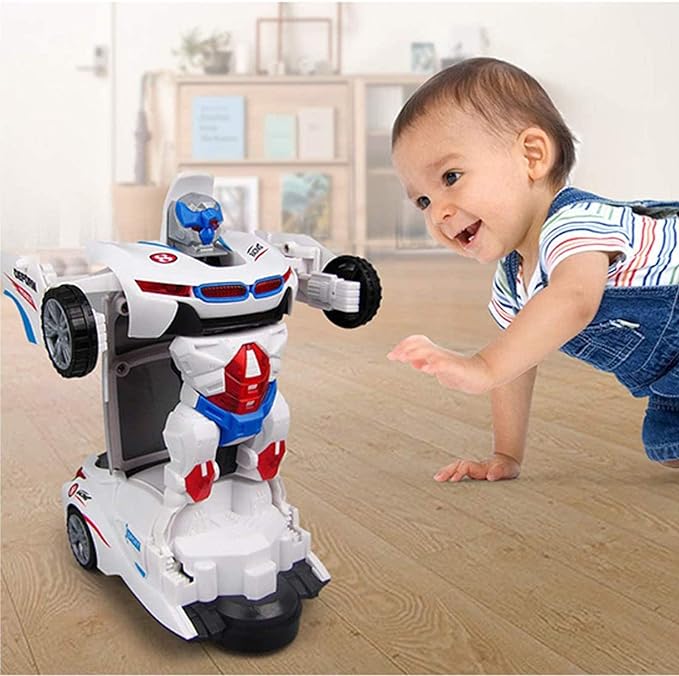 2-in-1 Transforming Robot Car Toy