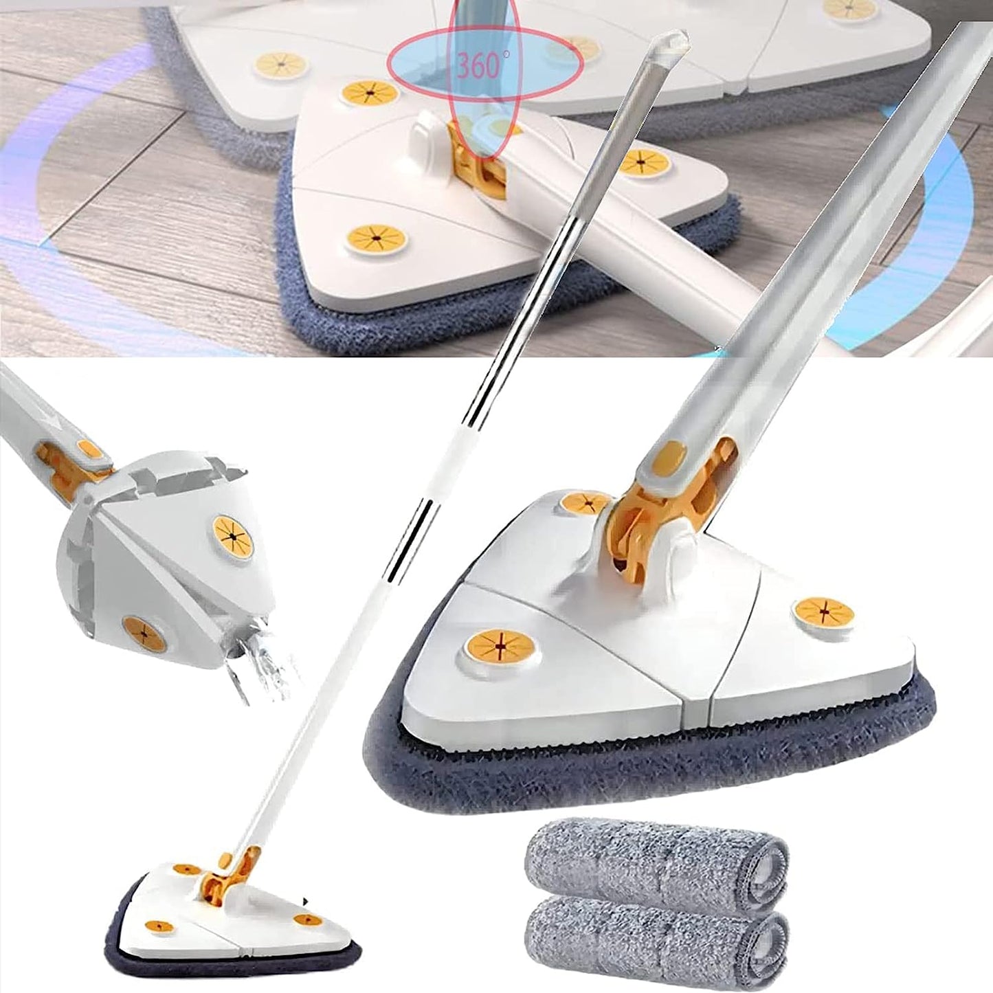 360° Rotating Self-Wringing Floor Mop