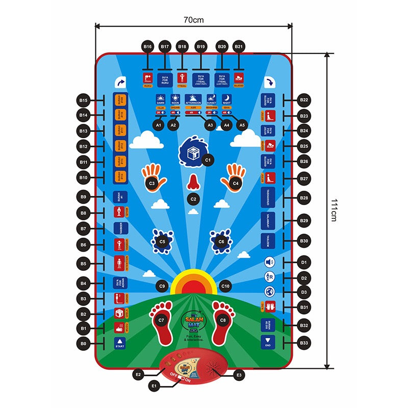 Islamic Prayer Mat for Kids
